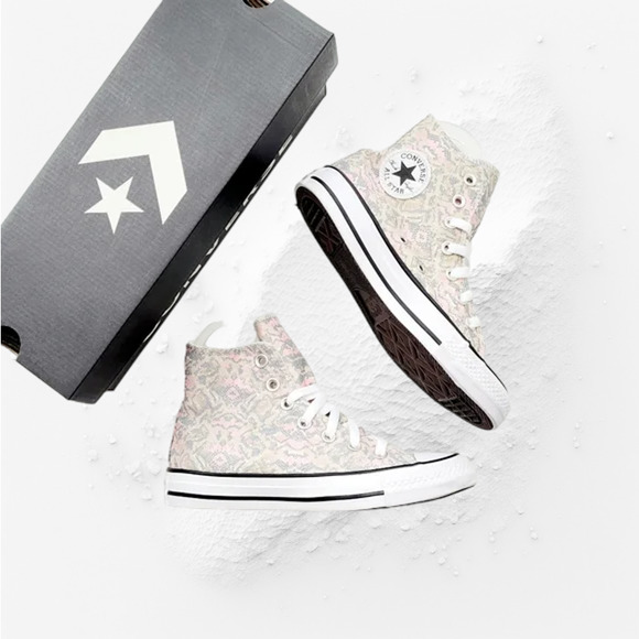 (65% OFF) NIB Converse Women's (CTAS) HI Pale Putty Limestone Grey Sneakers 10 - Picture 7 of 8